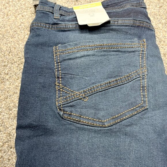 Eddie Bauer Jeans Mens 38x30 Slim Fit Flex Stretch Straight Leg Dark Wash NWT - Picture 11 of 16